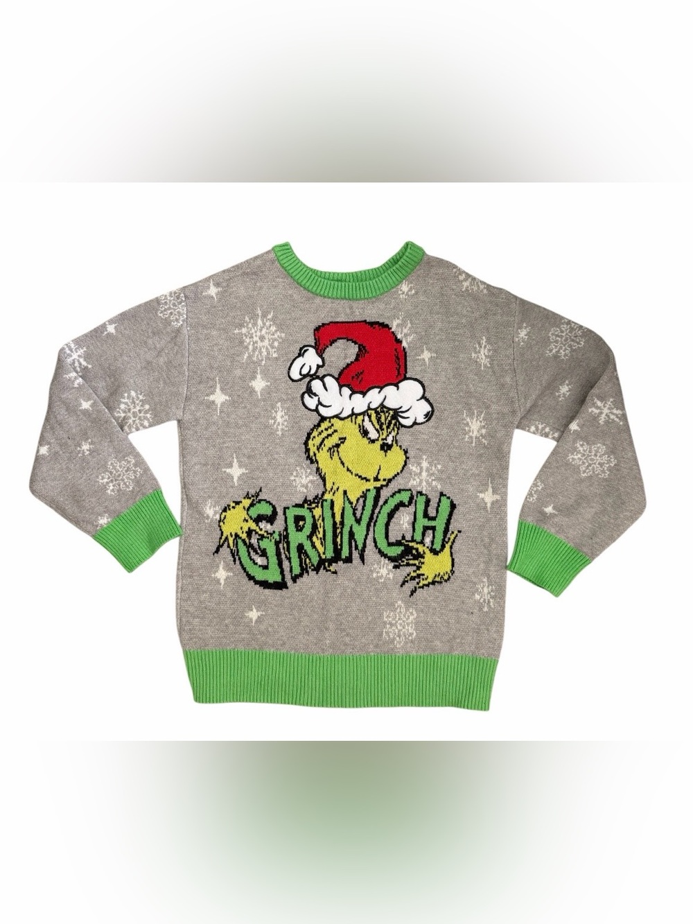 The Grinch Holiday Crewneck Sweater - Gray & Green